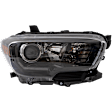 Passenger Side Headlight, with Bulb(s), Halogen, For Models with LED Daytime Running Lights and LED Fog Lights, CAPA Certified