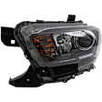 Driver Side Headlight, with Bulb(s), Halogen, For Models with LED Daytime Running Lights and LED Fog Lights