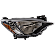 Passenger Side Headlight, without Bulb, Halogen, Base/L/LE/XLE Models, 4 Cyl., 1.5L Engine, CAPA Certified