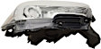 Passenger Side Headlight, with Bulb(s), Halogen, Black Interior, For Models with Fog Lights and without LED Daytime Running Light, CAPA Certified