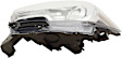 Driver Side Headlight, with Bulb(s), Halogen, Black Interior, For Models with Fog Lights and without LED Daytime Running Light