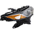Passenger Side Headlight, with Bulb, LED, Clear Lens, CAPA Certified