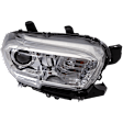 Passenger Side Headlight, with Bulb(s), Halogen, Chrome Interior, For Models with Fog Lights and without LED Daytime Running Light