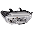 Passenger Side Headlight, with Bulb(s), Halogen, Chrome Interior, For Models with Fog Lights and without LED Daytime Running Light