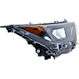 2019-2022 Toyota RAV4 - Passenger Side Headlight, with Bulb, LED, Clear Lens, CAPA Certified