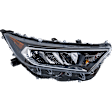 Passenger Side Headlight, with Bulb, LED, Clear Lens, CAPA Certified