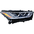 Passenger Side Headlight, with Bulb, LED, Clear Lens