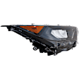 2019-2022 Toyota RAV4 - Passenger Side Headlight, with Bulb, LED, Japan Built Vehicle, For Models with Adaptive Headlight and Black Bezel, CAPA CERTIFIED