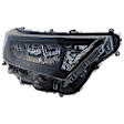 2019-2022 Toyota RAV4 - Passenger Side Headlight, with Bulb, LED, Japan Built Vehicle, For Models with Adaptive Headlight and Black Bezel, CAPA CERTIFIED