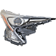 2016 Toyota Prius - Passenger Side LED Headlight, Without bulb(s),  For Models Without Fog Lights, Without Daytime Running Light, OE Replacement, Hatchback