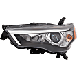 Driver Side Halogen/LED Combo Headlight, With bulb(s)