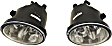 Front, Driver and Passenger Side Halogen Fog Light, With bulb(s)