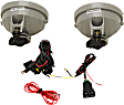Front, Driver and Passenger Side Halogen Fog Light, With bulb(s)