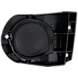 Front, Passenger Side Fog Light Cover, Black