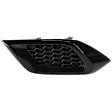 Front, Driver Side Fog Light Cover, Black, Base Model