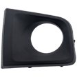 Front, Passenger Side Fog Light Trim, Textured Black