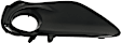 Front, Passenger Side Fog Light Trim, Black