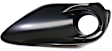 Front, Driver Side Fog Light Trim, Black