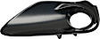 Front, Driver Side Fog Light Trim, Black