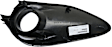 Front, Driver Side Fog Light Trim, Black