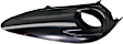 Front, Driver Side Fog Light Trim, Black