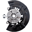 Front, Driver Side Steering Knuckle, With Bearing, With Dust Shield