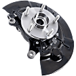 Front, Driver Side Steering Knuckle, With Bearing, With Dust Shield