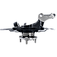 Front, Driver Side Steering Knuckle, With Bearing, With Dust Shield