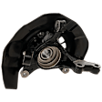 Front, Driver Side Steering Knuckle, With Bearing, With Dust Shield
