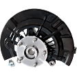 Front, Passenger Side Loaded Knuckle, With Backing Plate, With Bearing