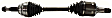 Front, Driver Side Axle Assembly, Front Wheel Drive