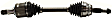 Front, Driver Side Axle Assembly, Front Wheel Drive
