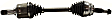 Front, Driver Side Axle Assembly, Front Wheel Drive