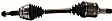 Front, Driver Side Axle Assembly, Front Wheel Drive
