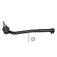 Front, Driver Side, Outer Tie Rod End, 4 Cyl., 1.5L Engine, Power Steering