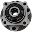 Front, Driver or Passenger Side Wheel Hub, With Bearing, 6 x 5.5 in. Bolt Pattern, RWD