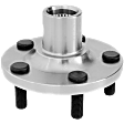 Front, Driver or Passenger Side Wheel Hub, 5 Lugs, With Bearing