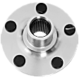 Front, Driver or Passenger Side Wheel Hub, 5 Lugs, With Bearing