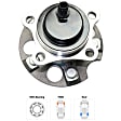 Rear, Driver or Passenger Side Wheel Hub, with Bearing, FWD