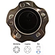 Rear, Driver or Passenger Side Wheel Hub, 5 Lugs, With Bearing, With Sensor