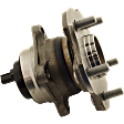 Rear, Driver or Passenger Side Wheel Hub, 5 Lugs, With Bearing, With Sensor