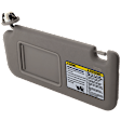 Driver Side Sun Visor, Gray, Sold Individually