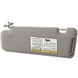 Sun Visor, Gray, Sold Individually