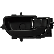 Front Or Rear, Passenger Side Textured Black Bezel with Textured Black Lever Interior Door Handle