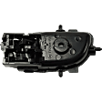 Front Or Rear, Passenger Side Textured Black Bezel with Textured Black Lever Interior Door Handle
