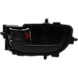 Front Or Rear, Driver Side Textured Black Bezel with Textured Black Lever Interior Door Handle