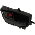Front Or Rear, Driver Side Textured Black Bezel with Textured Black Lever Interior Door Handle