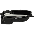 2014 Toyota Prius C Three - Front or Rear, Driver Side Chrome Lever with Black Bezel Interior Door Handle, Without Door Lock Hole, For Models Without Chrome Insert/Trim