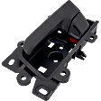Front Or Rear, Driver Side Textured Black Interior Door Handle, With Door Lock Button