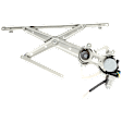 Front, Passenger Side Window Regulator, Power, With 5 Prong Connector